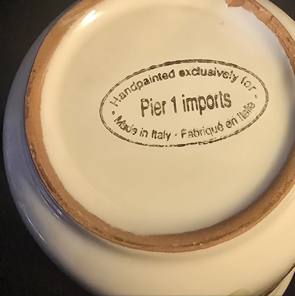 Pier 1 Utensil Holder, Grape Design
